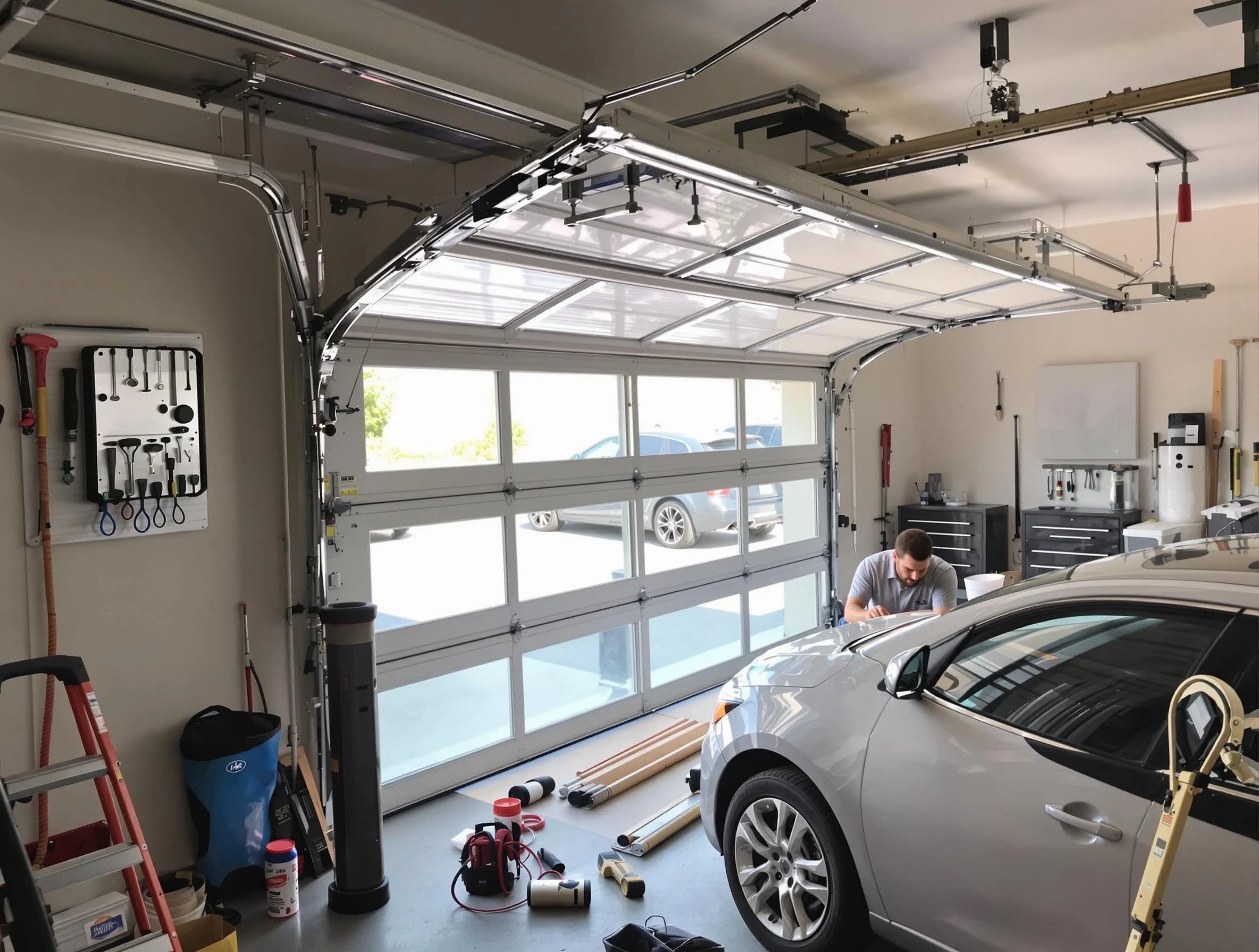 Garage door noise reduction service by Duluth Garage Door Repair in Duluth