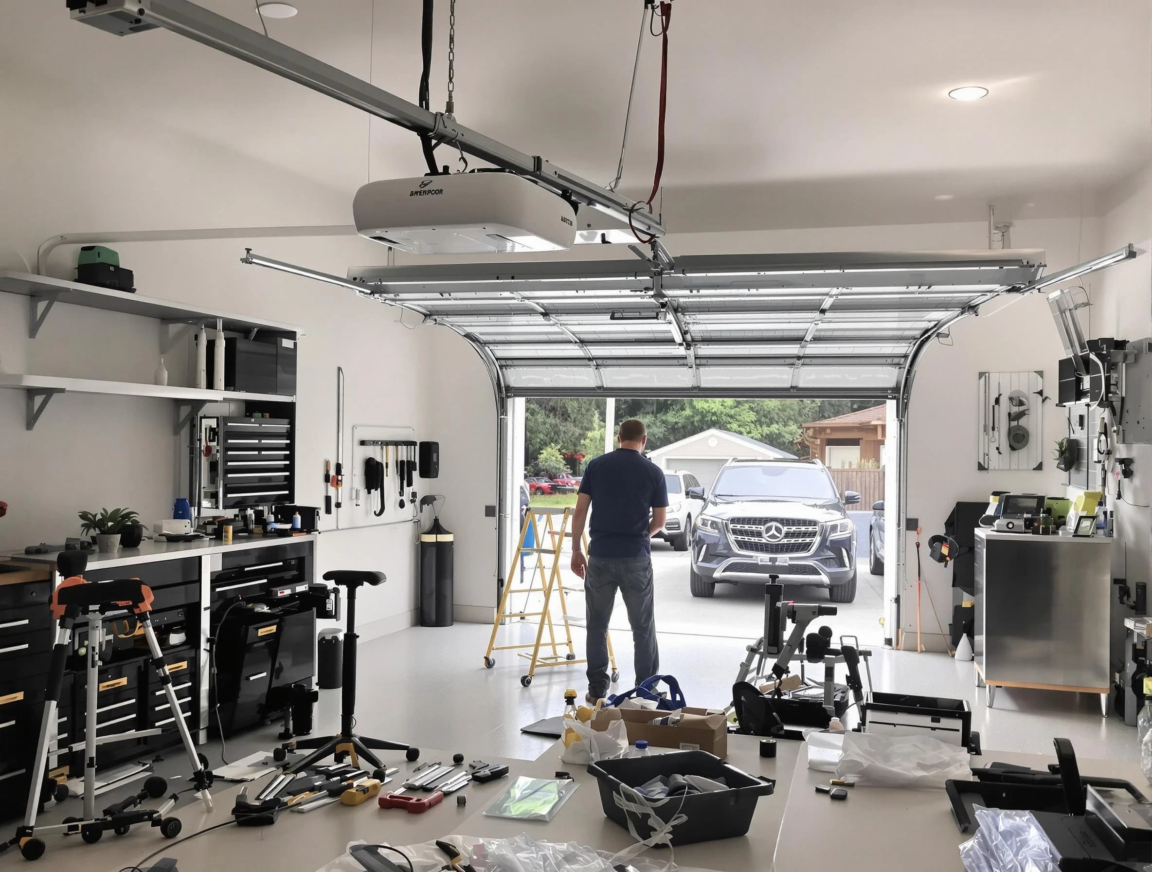 Garage door opener installation by Duluth Garage Door Repair in Duluth