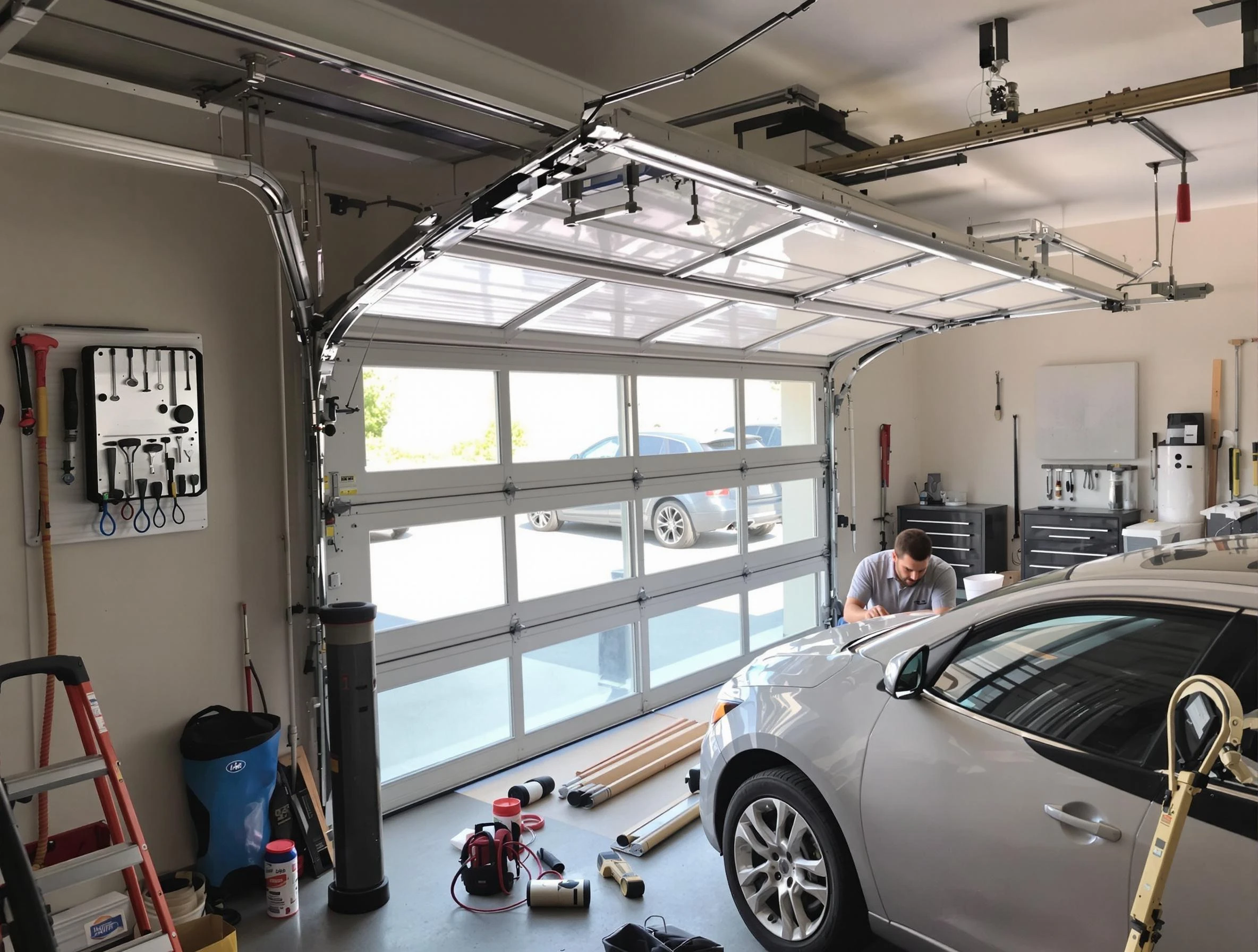 Garage door noise reduction service by Duluth Garage Door Repair in Duluth